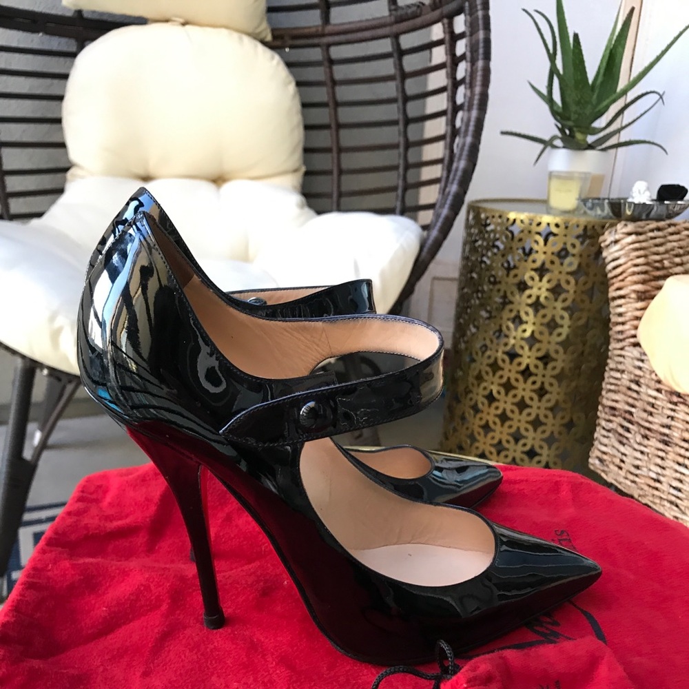 Christian Louboutin Patent Leather Mary Jane Pump